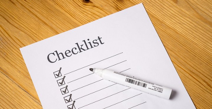 Detailed checklist