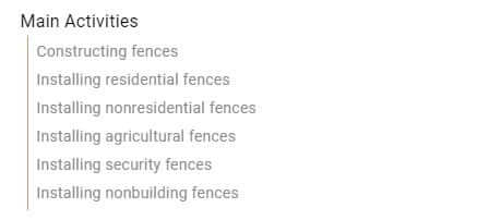 fencing activities