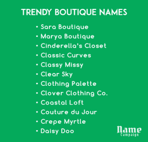 900+ Unique Boutique Names for Your Clothing Line