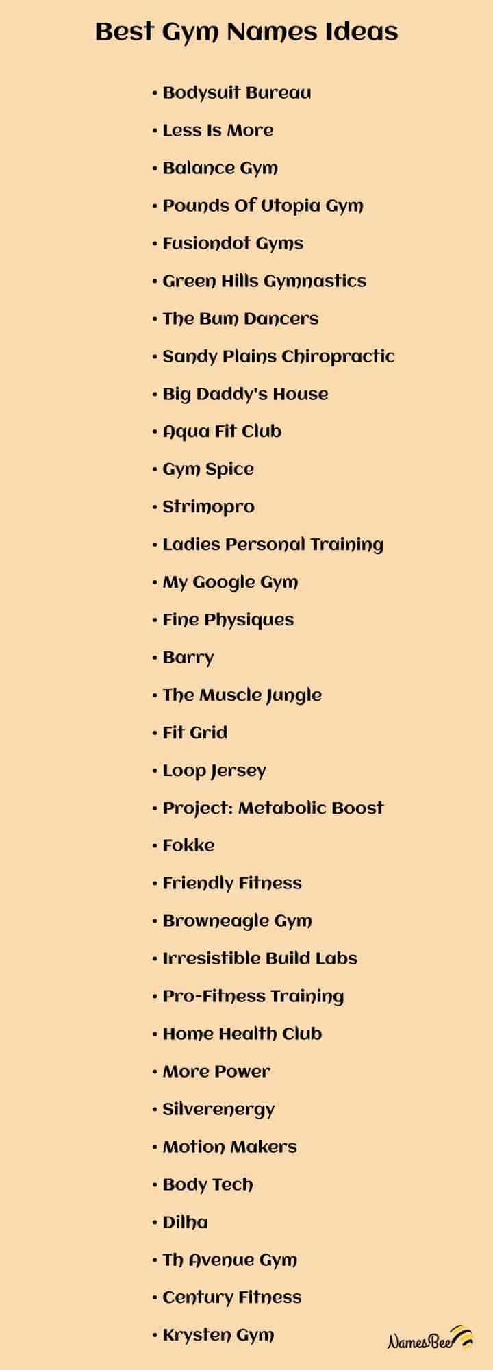 fitness business names