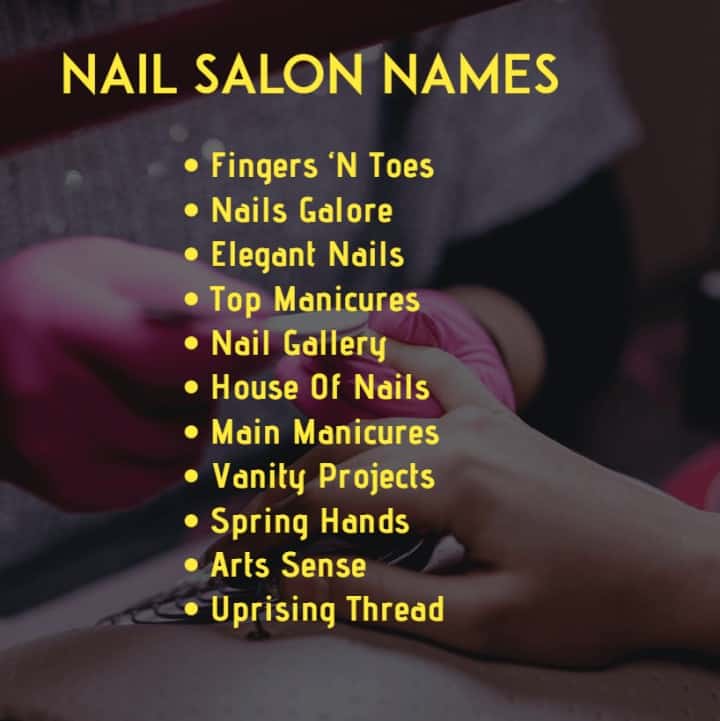 catchy nail salon name ideas