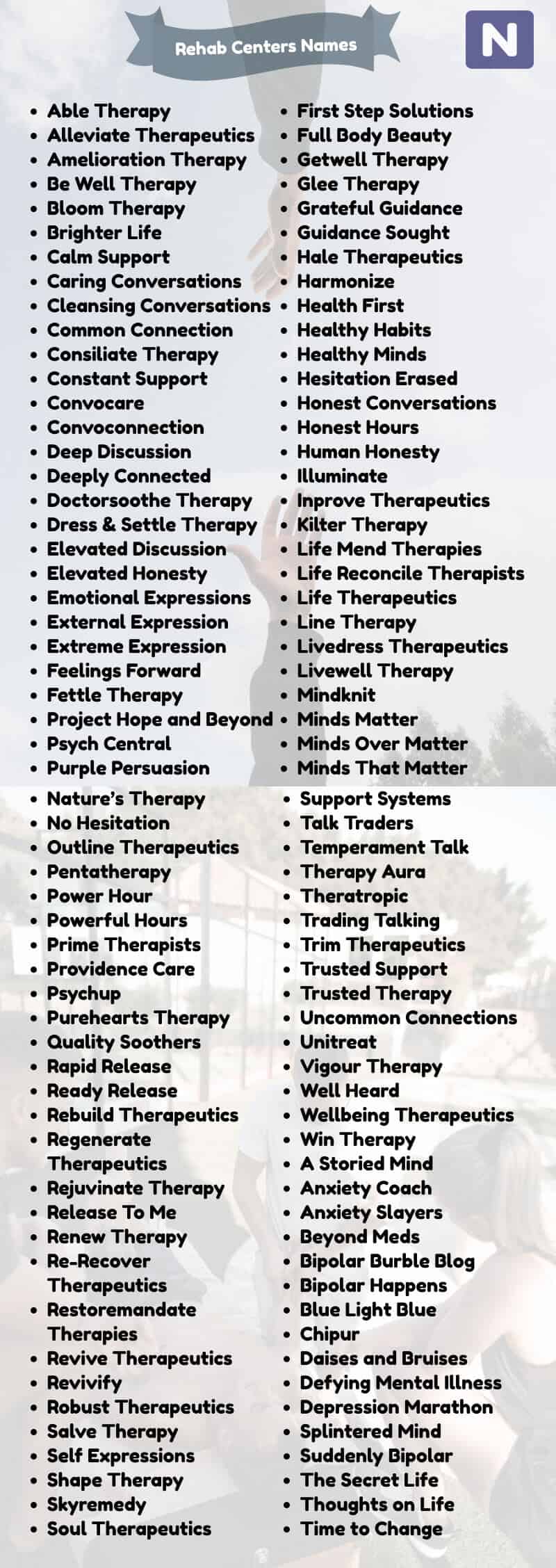 therapy ideas list