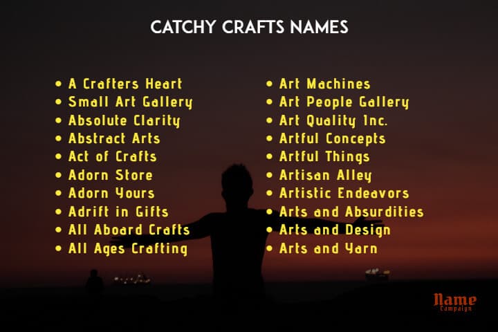 Craft Business Names Ideas That Are Amazingly Cool