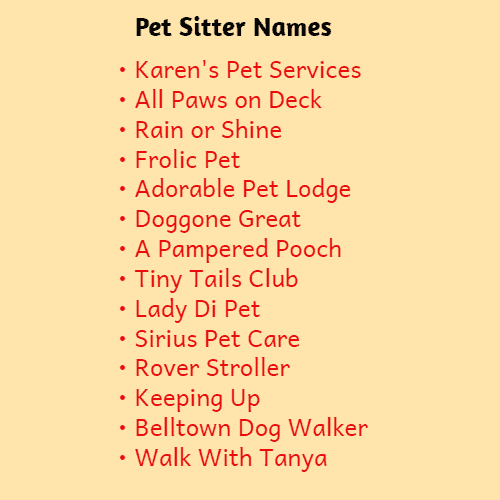 pet business name ideas