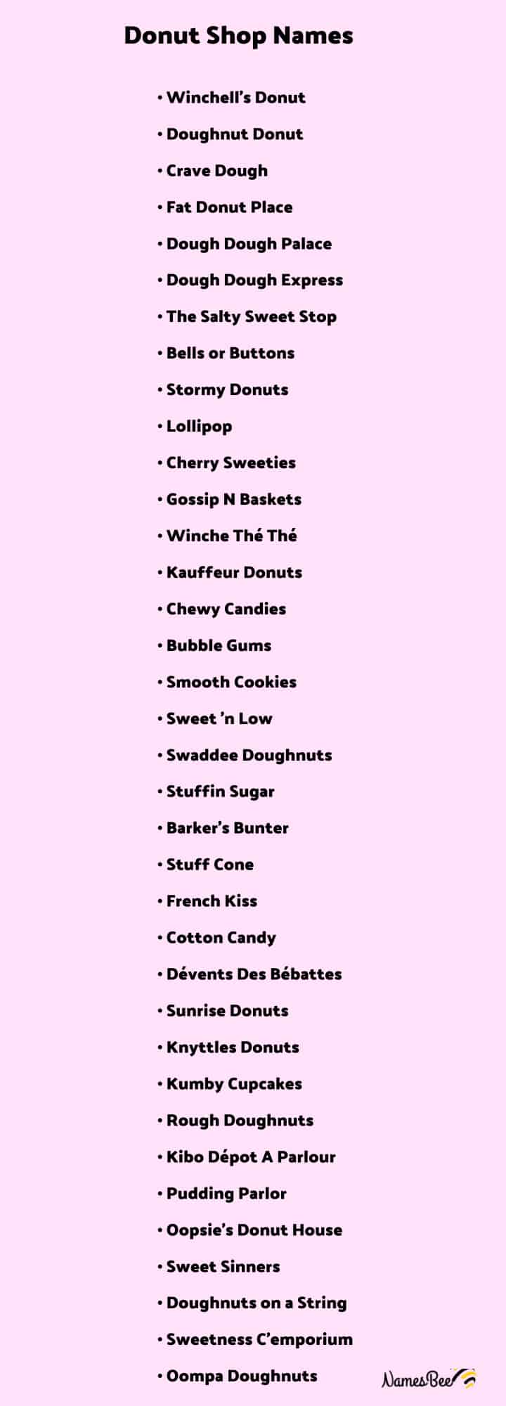 donut brand names list