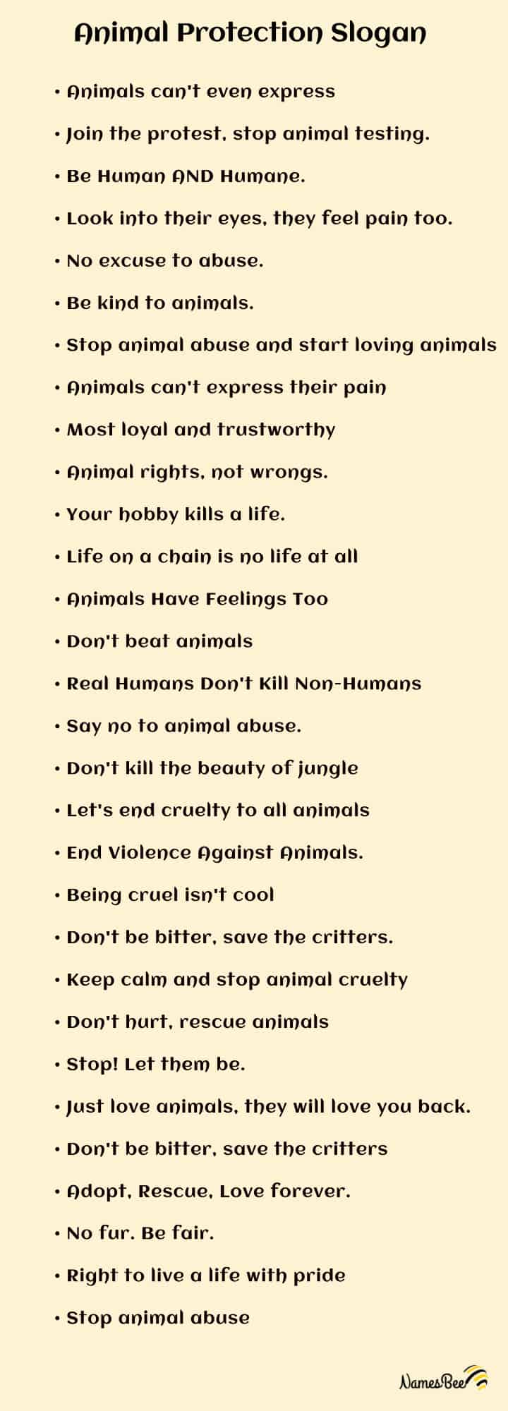 slogans on animal cruelty