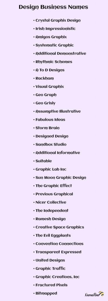 600+ Best Design Company Names Ideas to Know