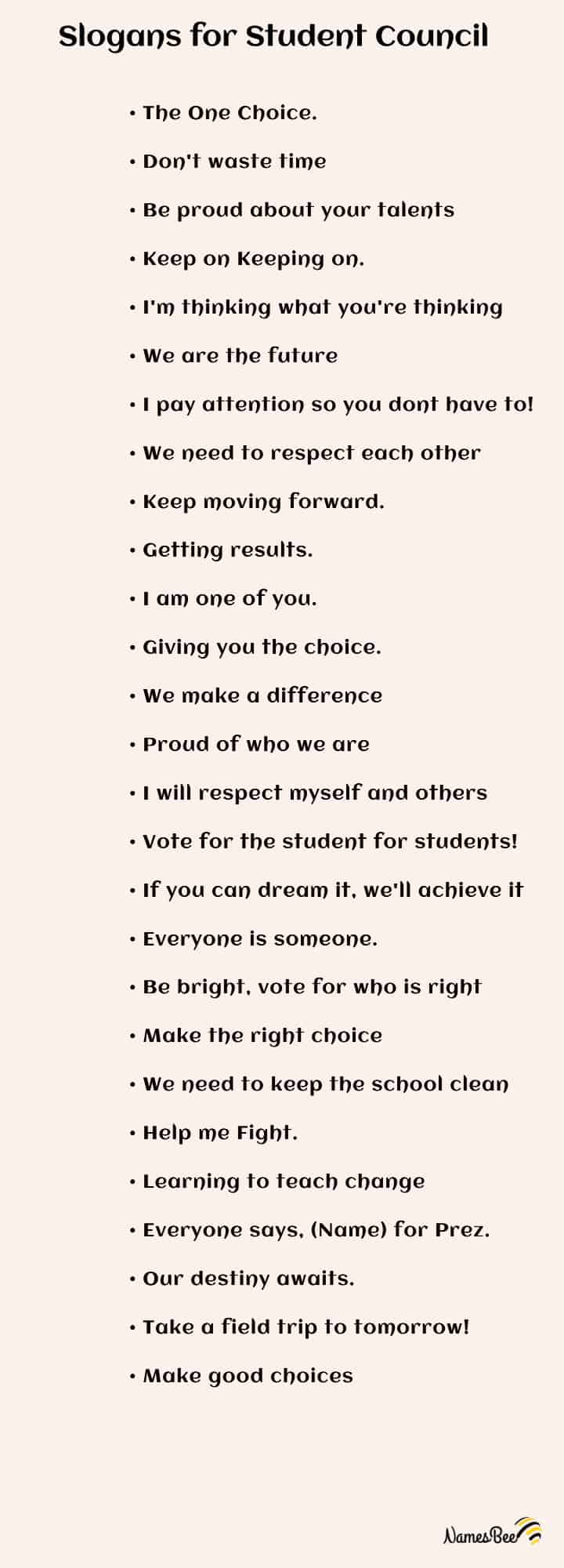 slogans for student council 