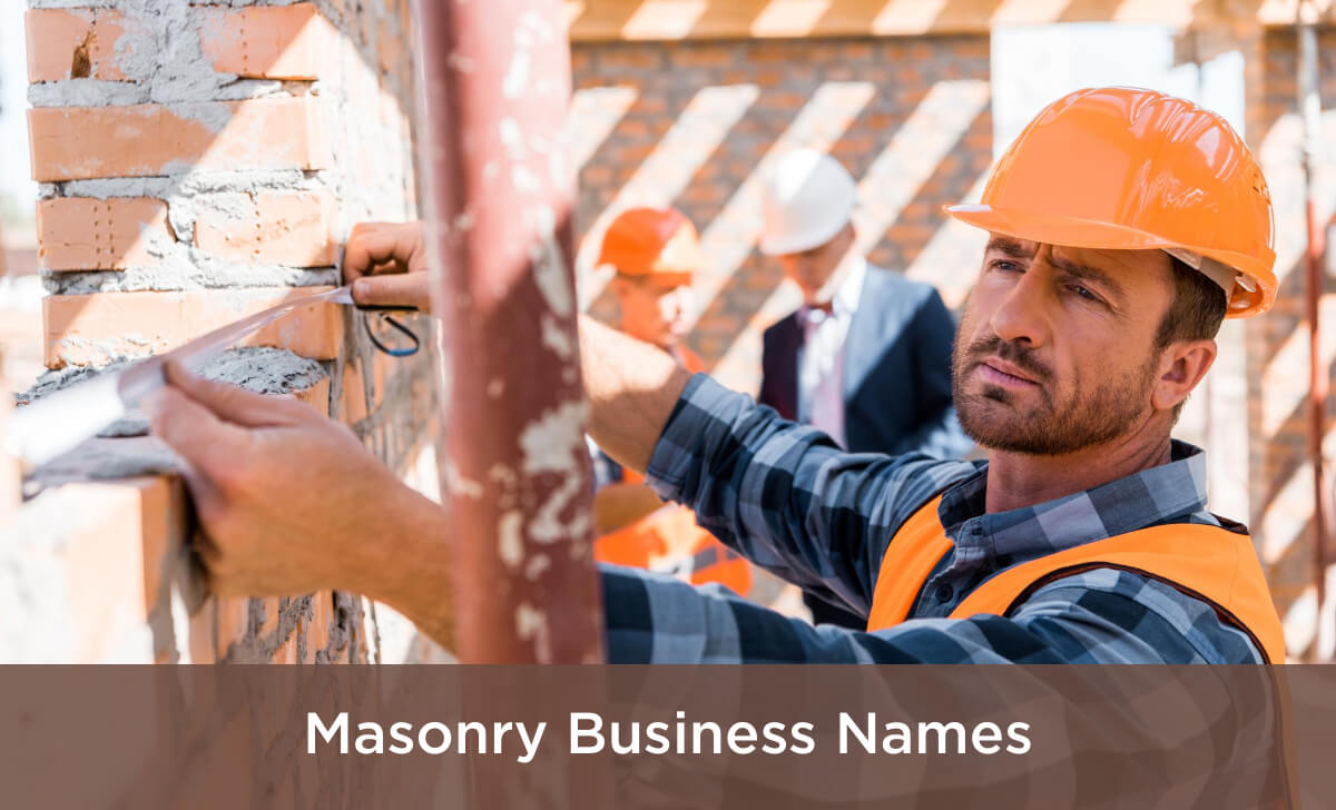 Masonry Business Names Ideas