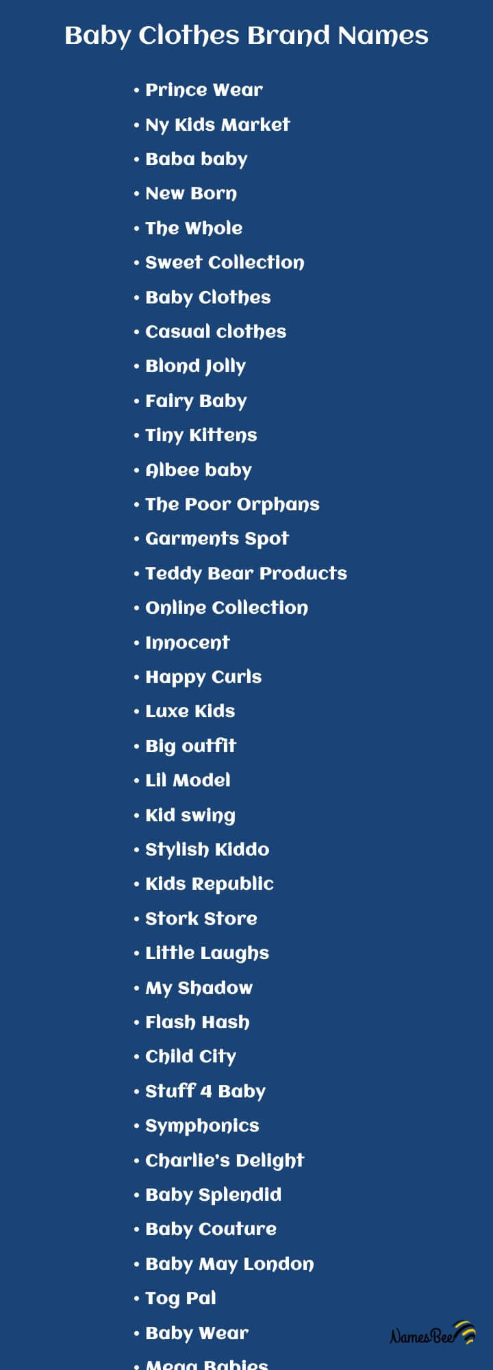 Baby Clothes Names: 900 Best Baby Clothes Brands Names Ideas - NamesBee